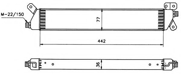 NRF 31035 Oil Cooler, engine oil